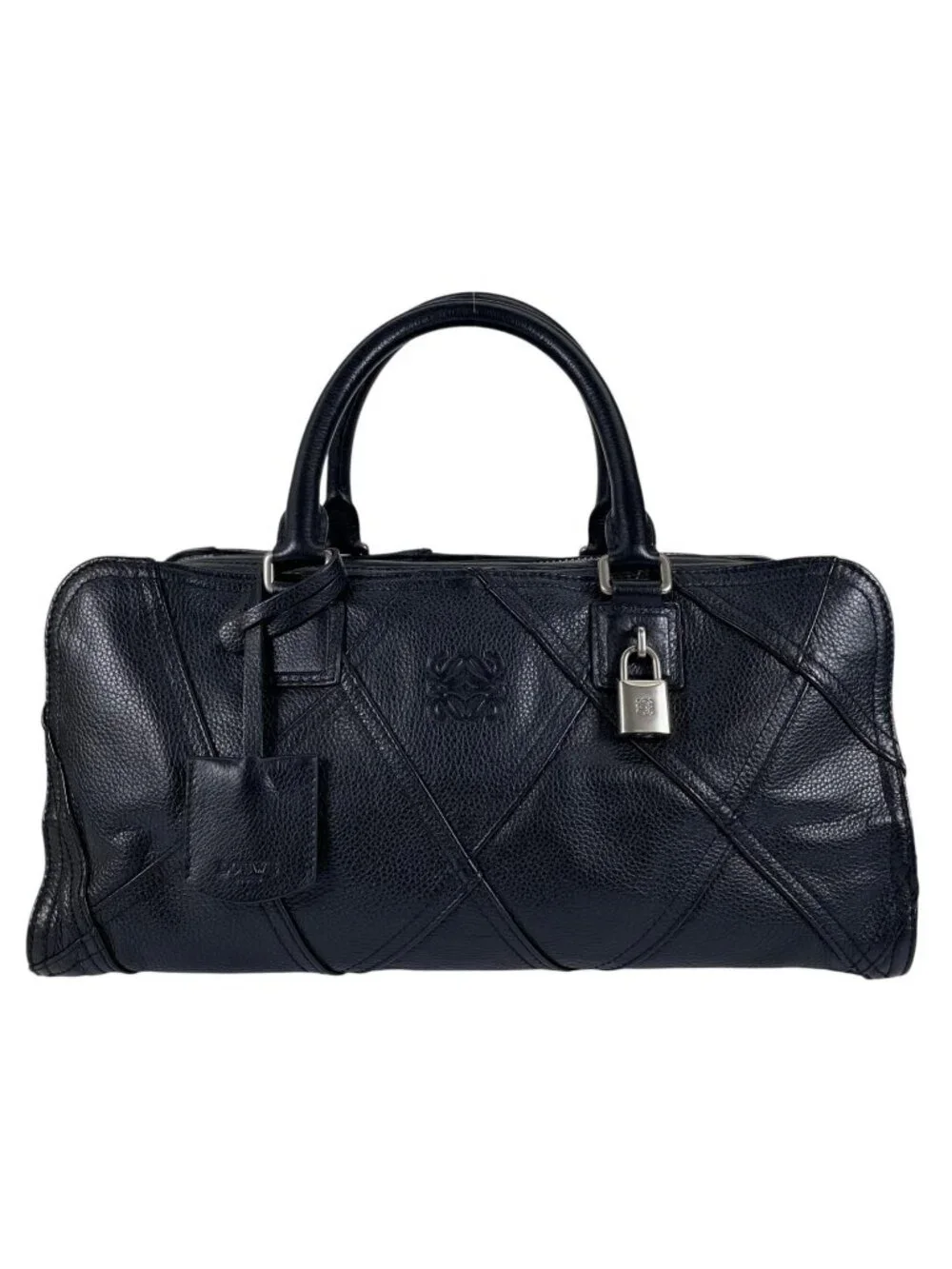 Loewe Amazona 335.76 Handbag Leather Black Jyunya Watanabe Patchwork